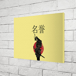 Холст прямоугольный Японский самурай (честь), цвет: 3D-принт — фото 2