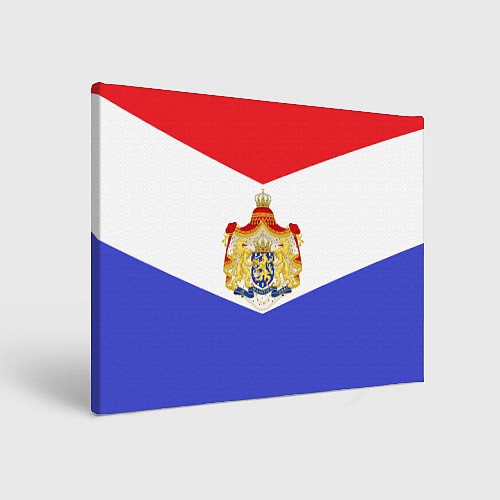 Картина прямоугольная Флаг и герб Голландии / 3D-принт – фото 1