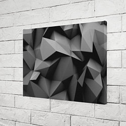 Холст прямоугольный Gray abstraction, цвет: 3D-принт — фото 2