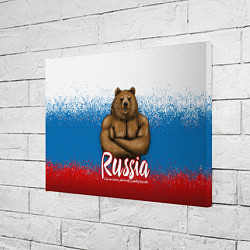 Холст прямоугольный Russian Bear, цвет: 3D-принт — фото 2