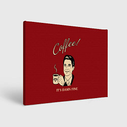 Картина прямоугольная Coffee: it's damn fine