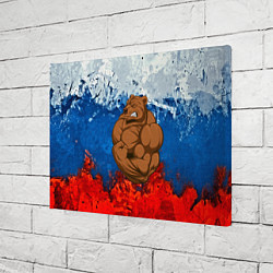 Холст прямоугольный Русский медведь, цвет: 3D-принт — фото 2