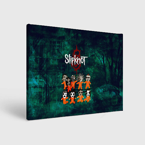 Картина прямоугольная Группа Slipknot / 3D-принт – фото 1