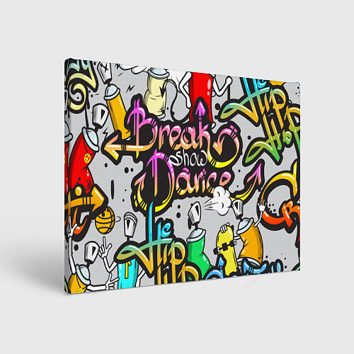 Картина прямоугольная Break Show Dance / 3D-принт – фото 1