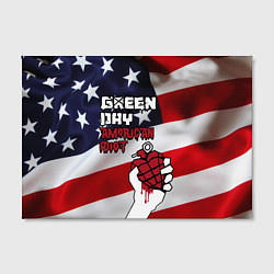 Холст прямоугольный Green Day American Idiot, цвет: 3D-принт — фото 2