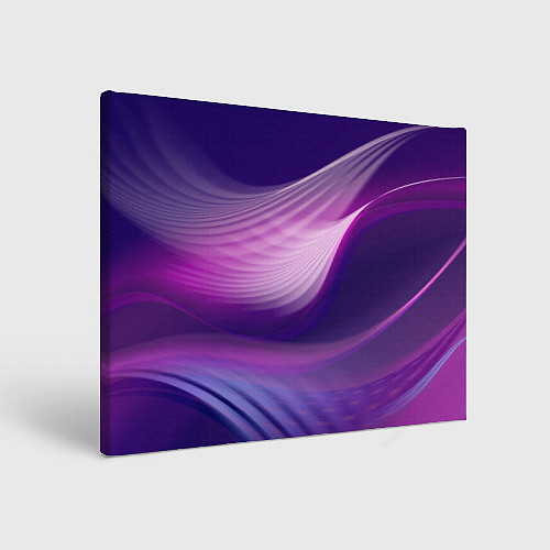 Картина прямоугольная Фиолетовые Волны / 3D-принт – фото 1