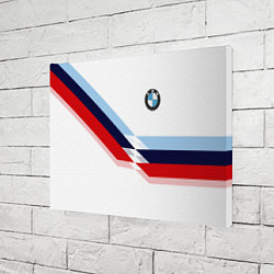 Холст прямоугольный BMW БМВ WHITE, цвет: 3D-принт — фото 2