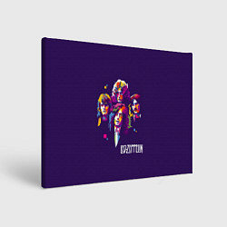 Холст прямоугольный Led Zeppelin: Violet Art, цвет: 3D-принт