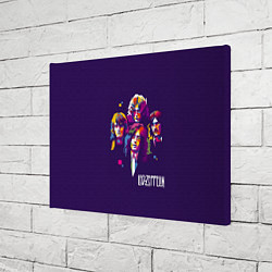 Холст прямоугольный Led Zeppelin: Violet Art, цвет: 3D-принт — фото 2
