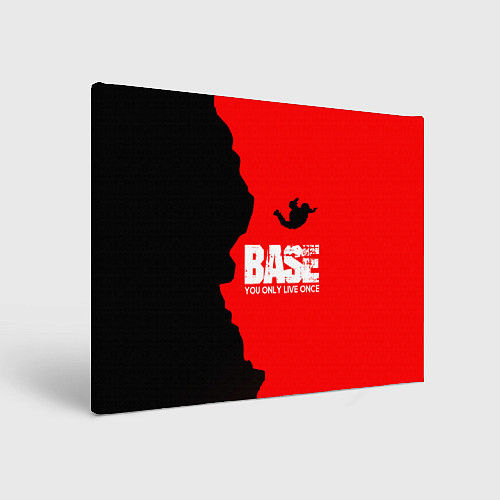 Картина прямоугольная Base Jumping: B&R / 3D-принт – фото 1