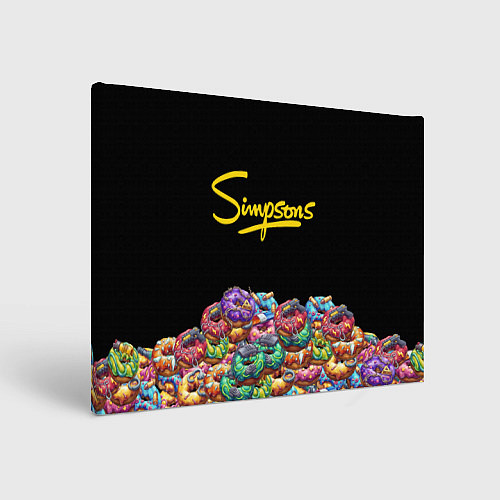 Картина прямоугольная Simpsons Donuts / 3D-принт – фото 1