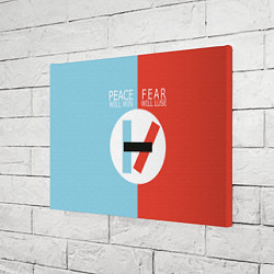 Холст прямоугольный 21 Pilots: Peace & Fear, цвет: 3D-принт — фото 2