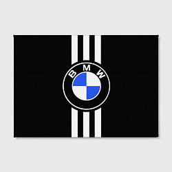 Холст прямоугольный BMW: White Strips, цвет: 3D-принт — фото 2