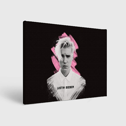 Картина прямоугольная Justin Bieber: Pink Splash / 3D-принт – фото 1