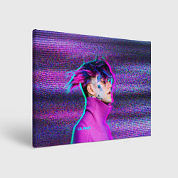 Холст прямоугольный Lil Peep: Glitch, цвет: 3D-принт