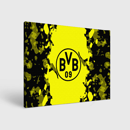 Картина прямоугольная FC Borussia Dortmund: Yellow & Black / 3D-принт – фото 1