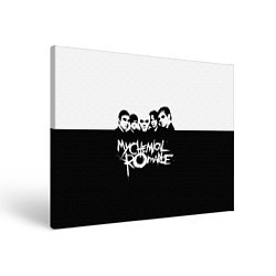 Холст прямоугольный My Chemical Romance B&W, цвет: 3D-принт