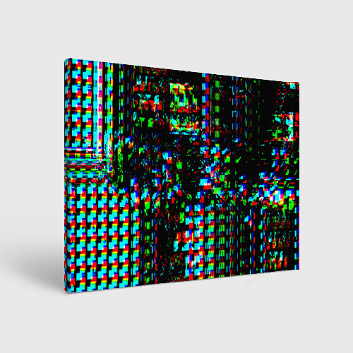 Картина прямоугольная Optical Glitch / 3D-принт – фото 1