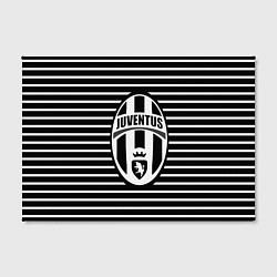 Холст прямоугольный FC Juventus: Black Lines, цвет: 3D-принт — фото 2