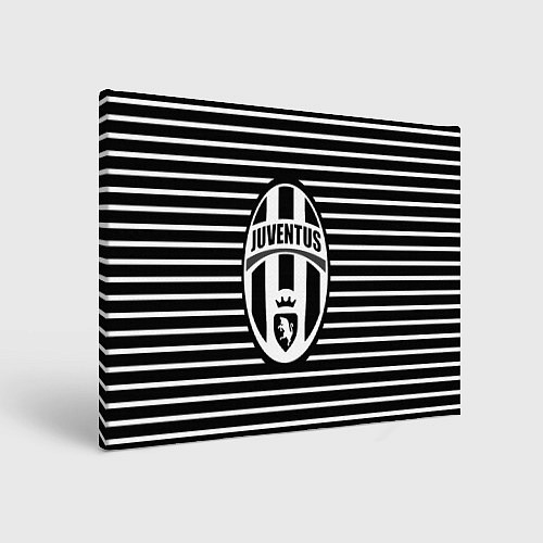 Картина прямоугольная FC Juventus: Black Lines / 3D-принт – фото 1