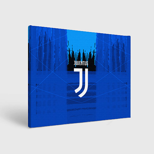 Картина прямоугольная FC Juventus: Blue Abstract / 3D-принт – фото 1