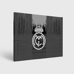 Картина прямоугольная FC Real Madrid: Grey Abstract