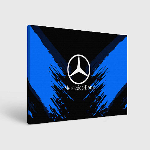 Картина прямоугольная Mercedes-Benz: Blue Anger / 3D-принт – фото 1