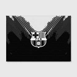 Холст прямоугольный FC Barcelona: Black Style, цвет: 3D-принт — фото 2
