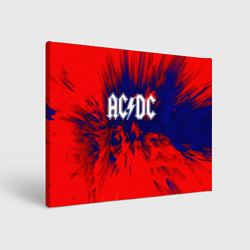 Картина прямоугольная AC/DC: Red & Blue / 3D-принт – фото 1