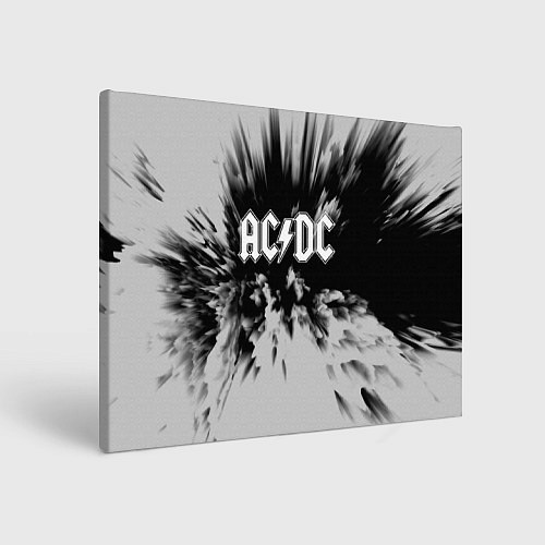 Картина прямоугольная AC/DC: Grey & Black / 3D-принт – фото 1