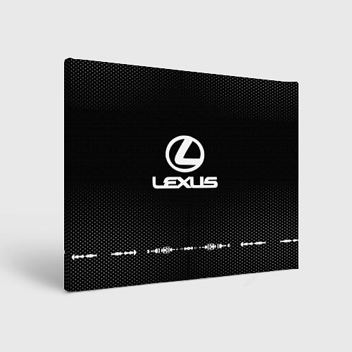 Картина прямоугольная Lexus: Black Abstract / 3D-принт – фото 1