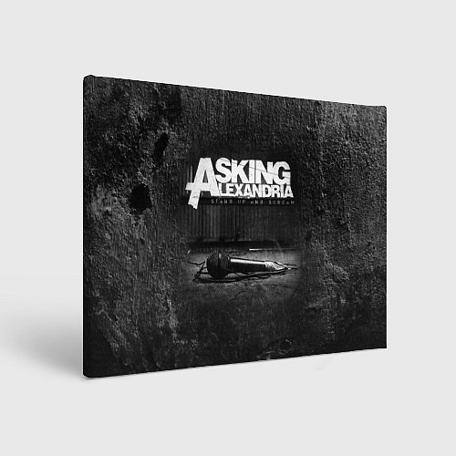 Картина прямоугольная Asking Alexandria: Black Micro / 3D-принт – фото 1