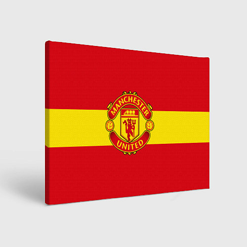 Картина прямоугольная FC Man United: Red Style / 3D-принт – фото 1