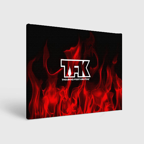 Картина прямоугольная Thousand Foot Krutch: Red Flame / 3D-принт – фото 1