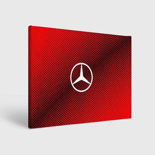 Картина прямоугольная Mercedes: Red Carbon / 3D-принт – фото 1