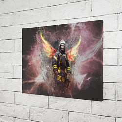 Холст прямоугольный Пожарный ангел, цвет: 3D-принт — фото 2