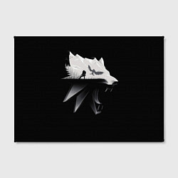 Холст прямоугольный Волк Ведьмака, цвет: 3D-принт — фото 2