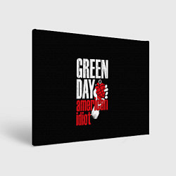 Холст прямоугольный Green Day: American Idiot, цвет: 3D-принт