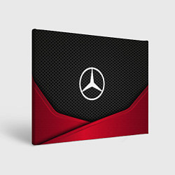 Холст прямоугольный Mercedes Benz: Grey Carbon, цвет: 3D-принт