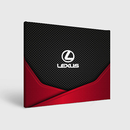 Картина прямоугольная Lexus: Grey Carbon / 3D-принт – фото 1