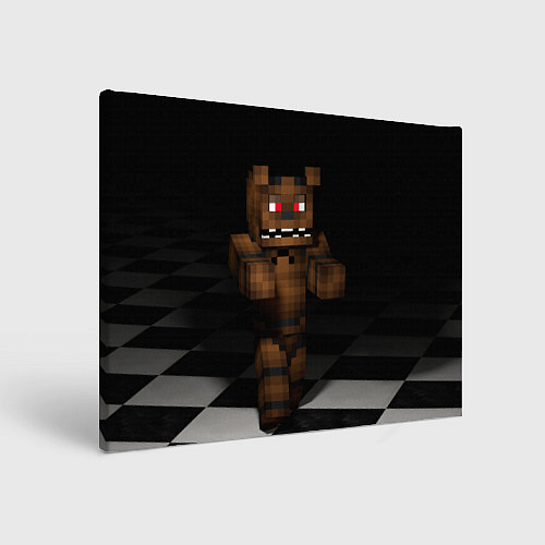 Картина прямоугольная Minecraft: Freddy FNAF / 3D-принт – фото 1