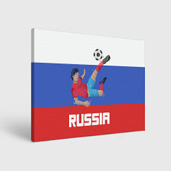 Холст прямоугольный Russia Footballer, цвет: 3D-принт