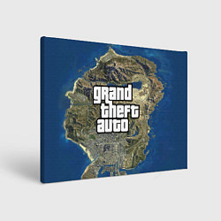 Холст прямоугольный GTA, цвет: 3D-принт