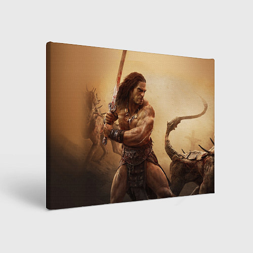 Картина прямоугольная Конан-варвар / 3D-принт – фото 1