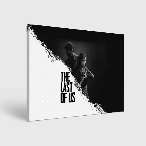 Картина прямоугольная The Last of Us: White & Black / 3D-принт – фото 1