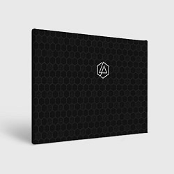 Холст прямоугольный Linkin Park: Black Carbon, цвет: 3D-принт