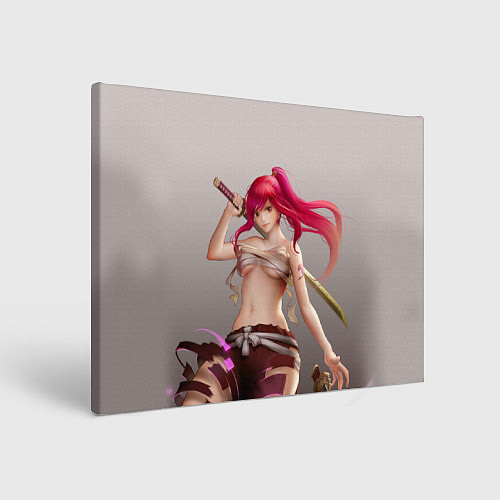 Картина прямоугольная Fairy Tail Red Erza Scarlet / 3D-принт – фото 1