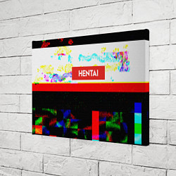 Холст прямоугольный Hentai Glitch 4, цвет: 3D-принт — фото 2