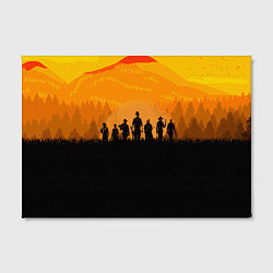 Холст прямоугольный Red Dead Redemption: Orange Sun, цвет: 3D-принт — фото 2