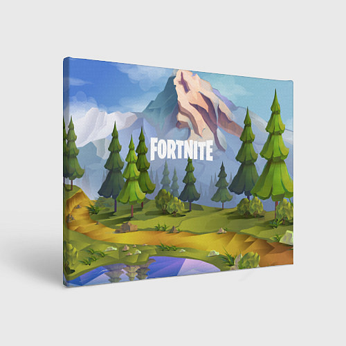 Картина прямоугольная Fortnite: Forest View / 3D-принт – фото 1